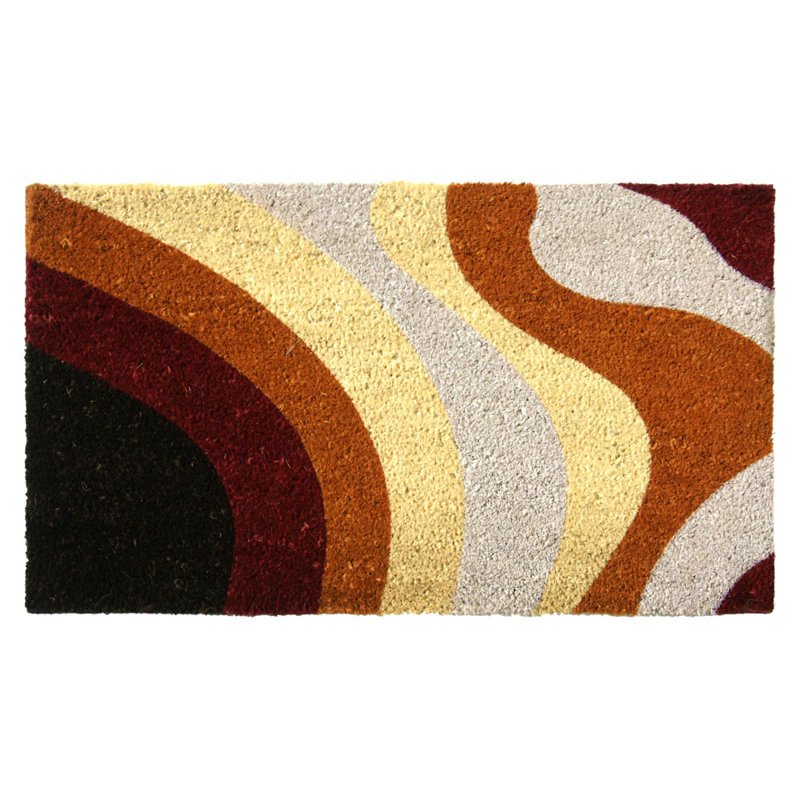 RubberCal, Inc. Streaks Modern Cool Door mat Wayfair